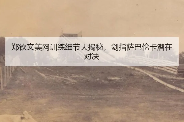 郑钦文美网训练细节大揭秘，剑指萨巴伦卡潜在对决